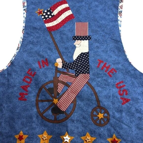 Handmade Patriotic Women's USA Red White Blue Vest Grandma Coastal ‎ Size XL - Picture 4 of 11